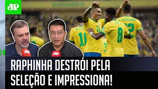 “Raphinha é um monstro! Eu não lembro de ninguém ter feito isso na Seleção”: Veja debate