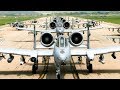 A 10 Thunderbolt II Gun Fire 30mm Rotary Canon Cockpit View Flight Operations