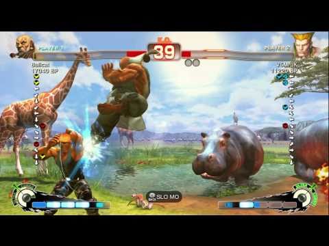Bullcat [Gouken] vs VSMruK [Guile] SSF4 Japanese Online Ranked Matches - TRUE-HD
