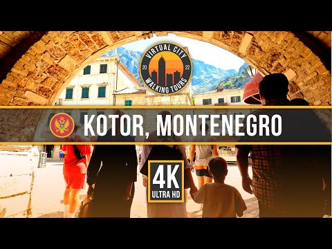 🇲🇪 KOTOR, MONTENEGRO – 4K City Walking Tour. July 2022