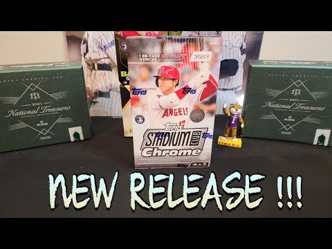 NEW RELEASE!!! 2022 Topps Stadium Club Chrome Hobby Box Rip.