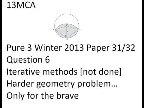 13MCA A Level P3 9709 2013 ICKY GEOMETRY QUESTION