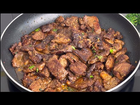 Easy Garlic Butter Steak bites Recipe
