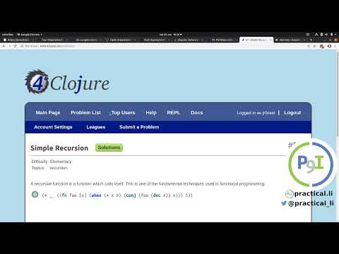 Practicalli Clojure 33 - 4Clojure 53 - Going a bit too loopy with sub-sequences