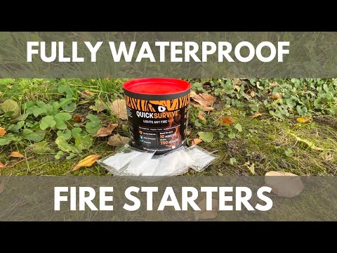 QuickSurvive Fire Starters | Fully Waterproof and EFFECTIVE