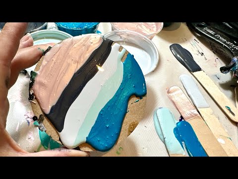 #325 Making Custom PEARL Base (Pillow) Paints! 😍Bloom Technique/ Pour Painting