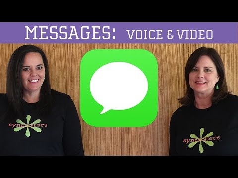 iPhone / iPad Messages - Voice, Video, and Pictures Video