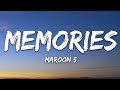 Marron5 -Memories (lyrics)