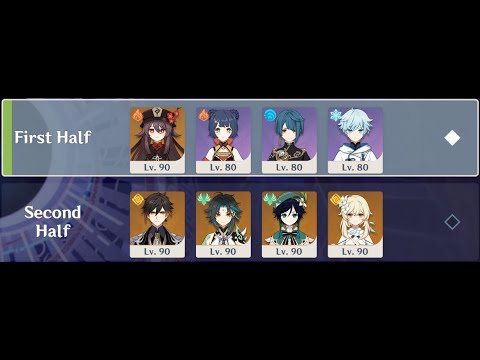 3.3/3.4 Spiral Abyss, Lantern Rite Banquet Team - (Floor 12, 9★)