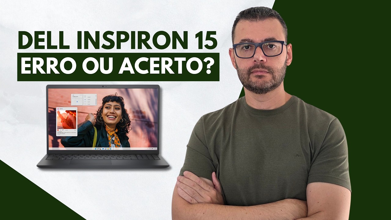 Miniatura da avaliação em vídeo de Notebook Dell 15 15-I1300-A80P Intel Core i7-1355U 16GB SSD 1TB 15.6 FHD 120Hz