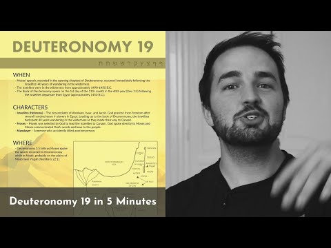 Deuteronomy 19 Summary: 5 Minute Bible Study