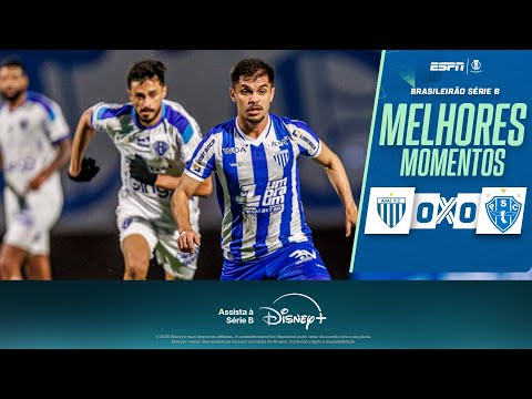 Gols e lances de Avaí x Paysandu