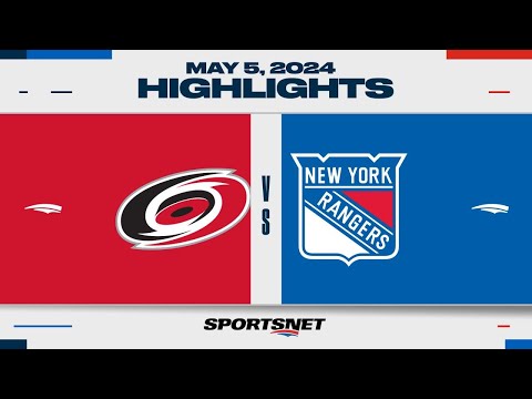 NHL Game 1 Highlights | Hurricanes vs. Rangers - May 5, 2024