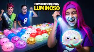 COMPLETEI A COLEÇÃO MAIS RARA DE DUMPLING SQUISHY *ele brilha no escuro