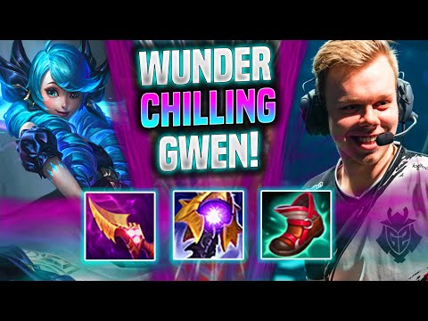 WUNDER CHILLING WITH GWEN! - FNC Wunder Plays Gwen Top vs Fiora! | Season 2022