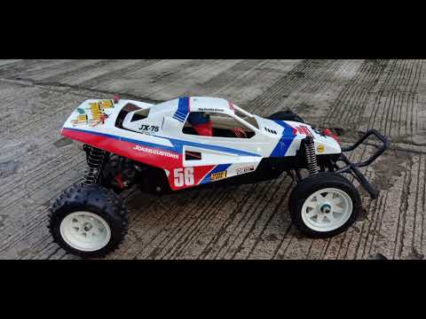 1/10 Tamiya Grasshopper 2 getting dirty. WLtoys 540 motor. 2s lipo.