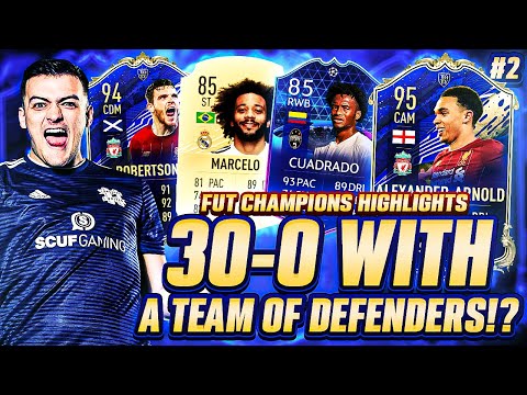 30-0 ON FUT CHAMPIONS USING ONLY DEFENDERS!! Fifa 20 Ultimate Team Highlights & Squad Builder!