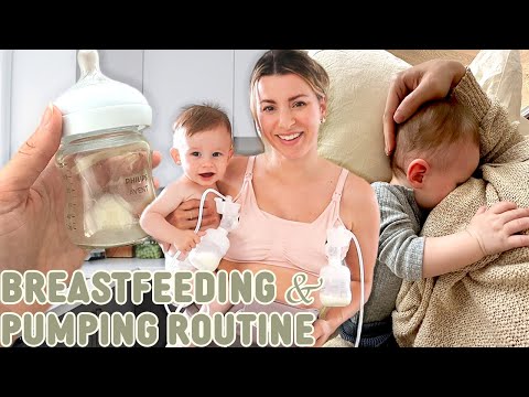 My Breastfeeding & Pumping Routine | Tips to Build Up Supply, Cleaning Pump Parts & Scheduling
