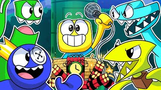 Cover art for rainbow friends song capter 2 cartoon