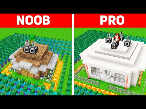 EPIC Minecraft Showdown: NOOB vs PRO Security House