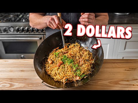 The Cheapest Noodle Dish Ever (Chicken Chow Mein) | But Cheaper