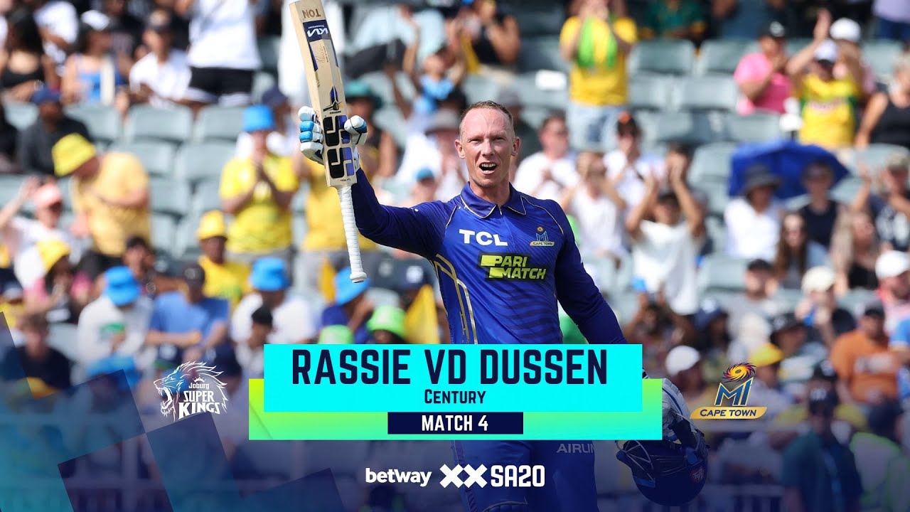 Betway SA20 Season 2 Relived | Incredible Rassie van der Dussen Century | Joburg Super Kings v MI Cape Town