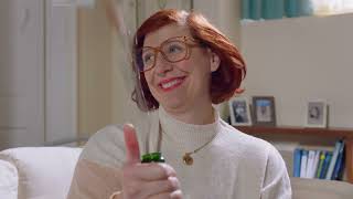  Woman opens her bottle and coins come out 