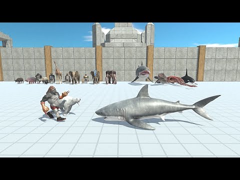 2 VS 1 MUTANT PRIMATES & MODERN MAMMALS VS AQUATICS - Animal Revolt Battle Simulator