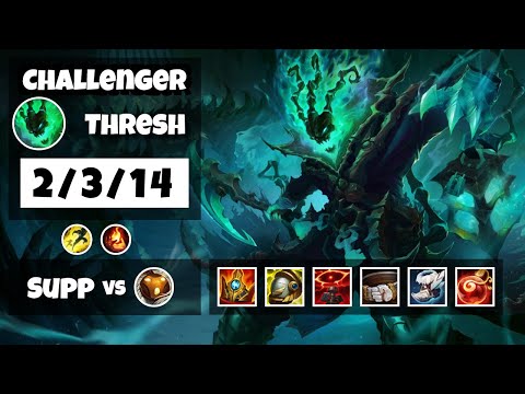 Thresh Challenger Gameplay S11 Replay 11.17 Support (2/3/14) - EU