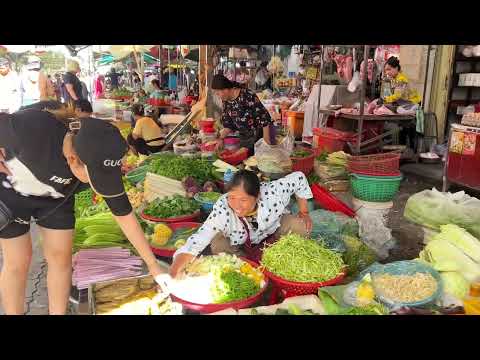 A Wonderful Fresh Food Collection of Cambodia Morning Market in Phnom Penh City 