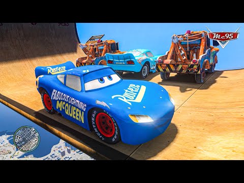 Crazy Fabulous Lightning McQueen Car Crashes Ep.93 - GTA 4