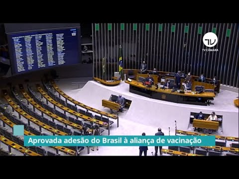 Aprovada adesão do Brasil à aliança de vacinação - 18/12/20