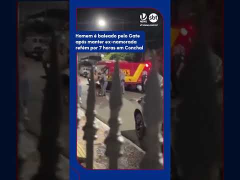 Homem mantém ex-namorada refém e é baleado pelo Gate em Conchal