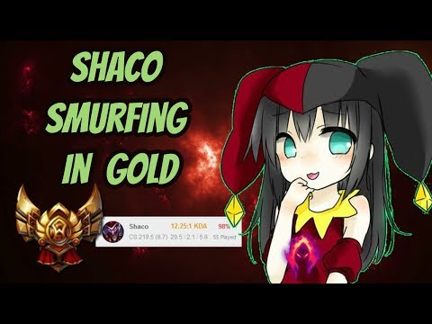 Shaco smurfing in Gold [League of Legends] Full Gameplay - Infernal Shaco