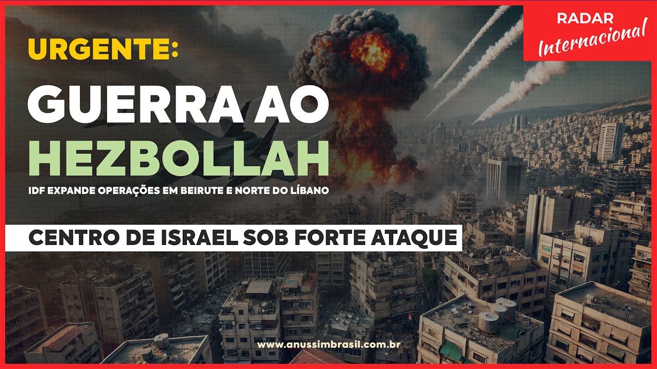 Alerta Máximo: Israel Expande Guerra no Líbano e Ataca Forças do Hezbollah em Beirute