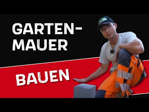 Gartenmauer bauen