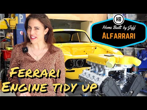Ferrari engine tidy up - Ferrari engined Alfa 105 Alfarrari build part 157