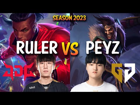 JDG Ruler vs Gen Peyz - Ruler LUCIAN vs DRAVEN ADC - KR Ranked