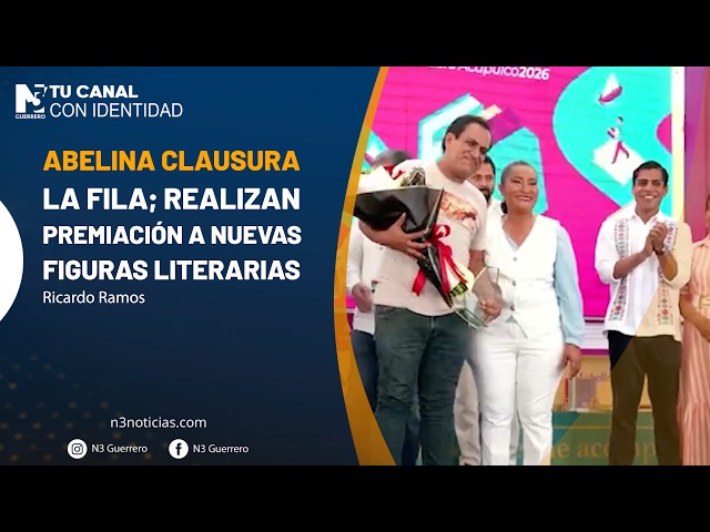 Abelina clausura la FILA; realizan premiación a nuevas figuras literarias