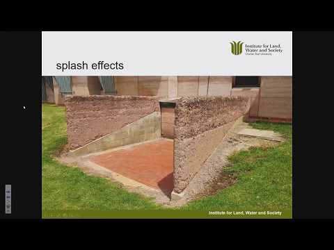 Patterns of environmental decay affecting historic and modern pisé walls