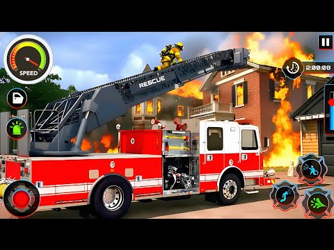 Firefighter Truck Rescue Simulator 3D - 911 US Emergency Ambulance Driving - Android GamePlay 