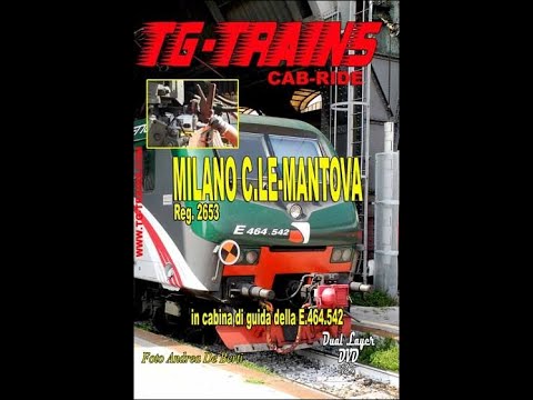 Milano Centrale-Mantova, Reg. 2653in cabina di guida della E.464.542 parte 1 di 6