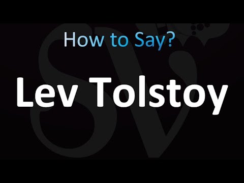 How to Pronounce Lev Tolstoy (correctly!)