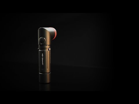 Nano Torch Twist - Swivel Head LED Flashlight w/ Magnetic Cap (Black)