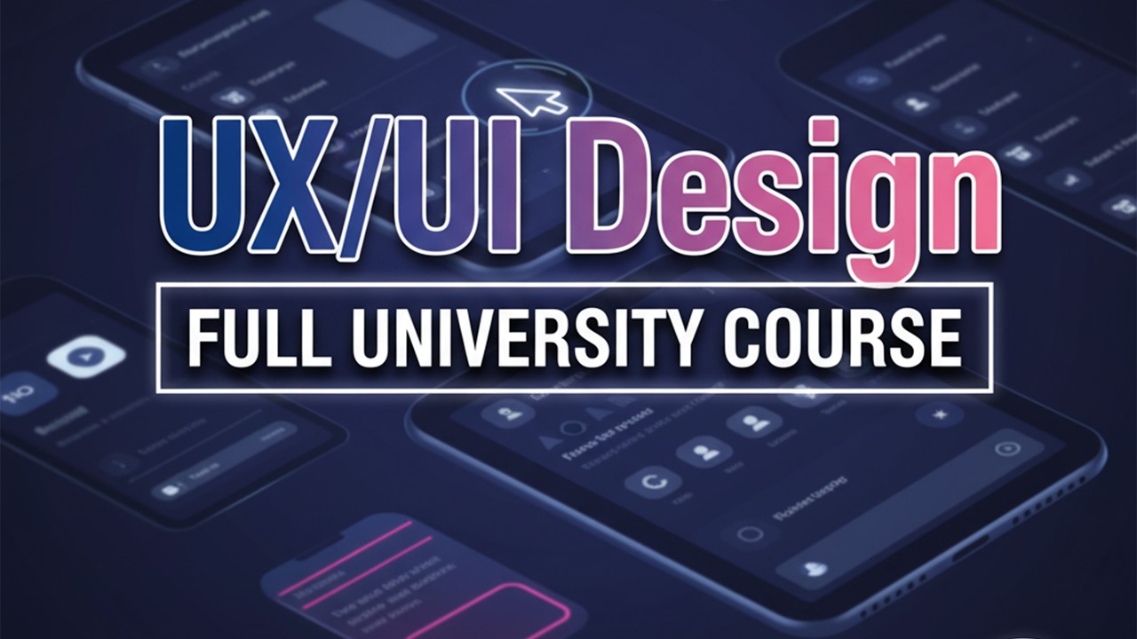UI/UX Design Course For Beginners | UI/UX Design Tutorial For Beginners