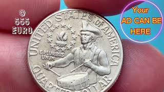 Coin Quarter ¼ dollar, 1976 200th Anniversary - Independence of USA 860.000.000