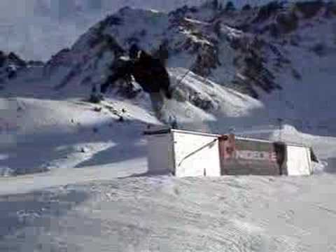 funny ski jump fall