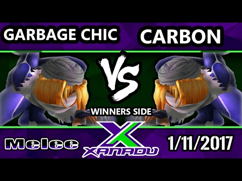 S@X 184 - Garbage Chic (Sheik) Vs. Carbon (Sheik) - SSBM Tournament - Smash Melee