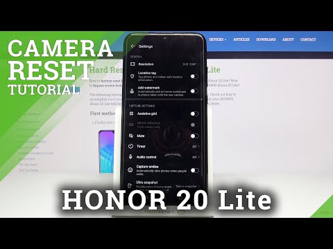 How to Reset Camera Settings on HUAWEI Honor 20 Lite– Reset Camera Configuration