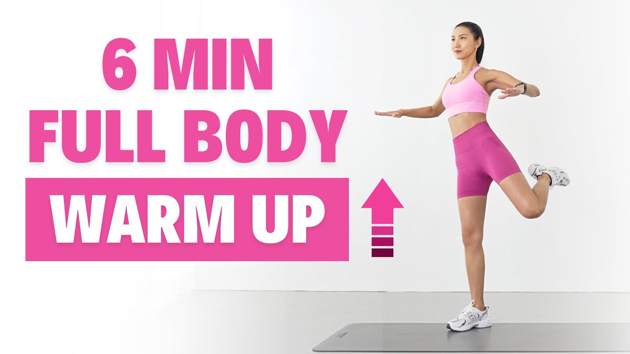 ENERGY UP☀️6 MIN FULL BODY WARM UP before workout! - No jumping, No repeat